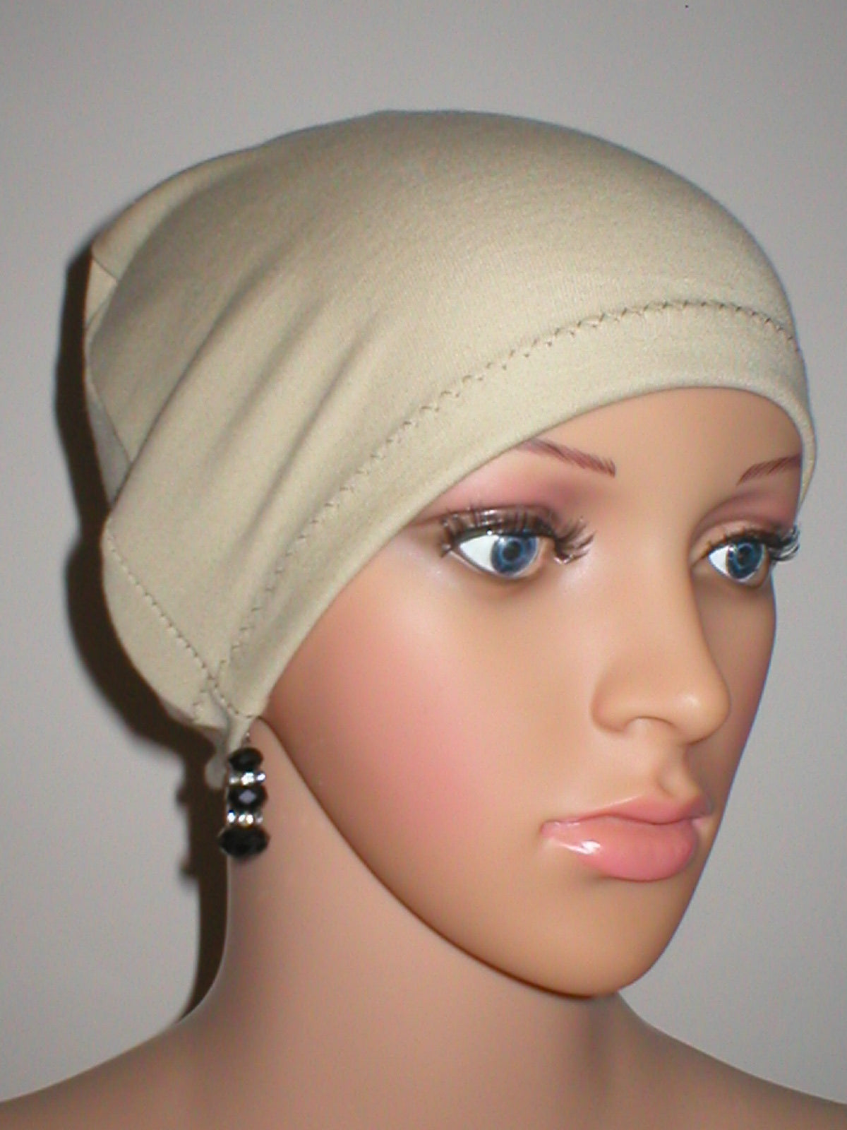 Cotton chemo sleep cap - Gemma Caramel