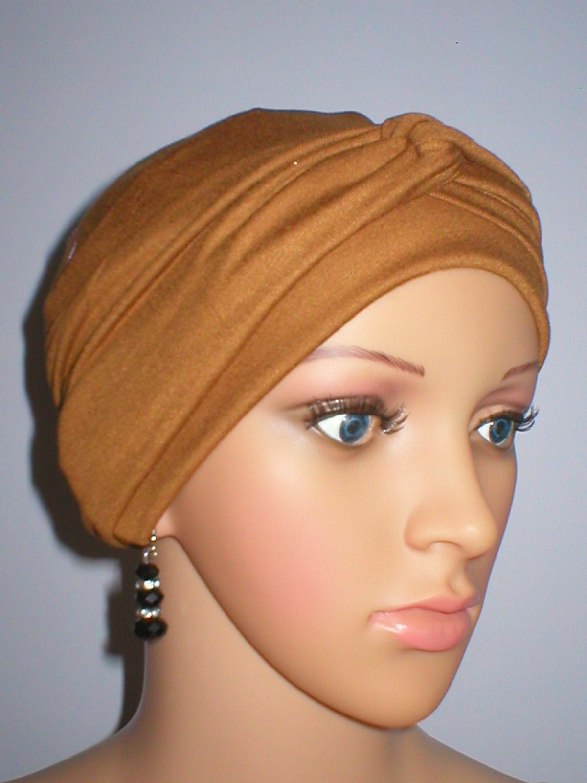 Soft jersey chemo hat and twisy headband - Suzie ochre