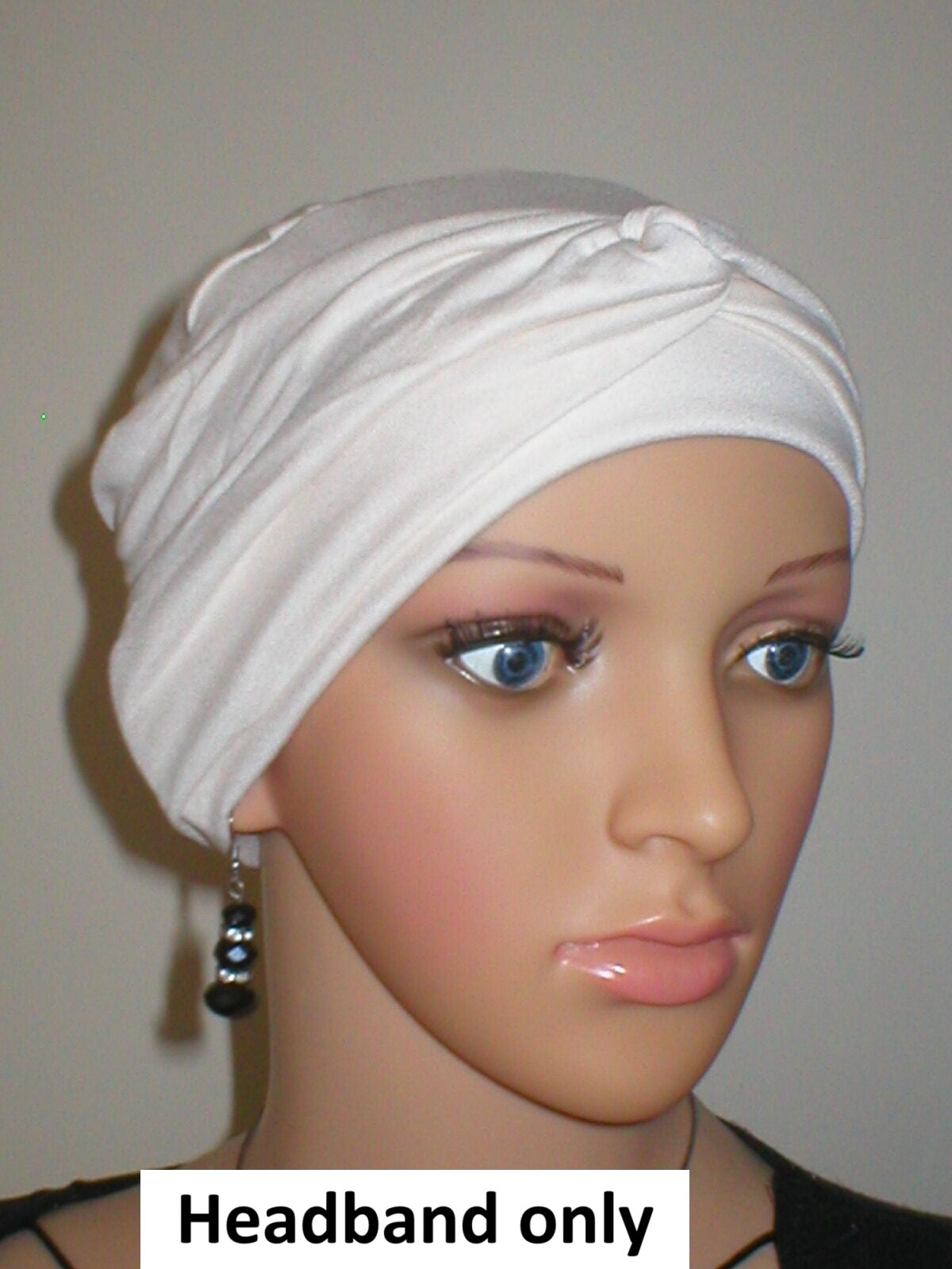 Soft jersey twist headband - Emma cream