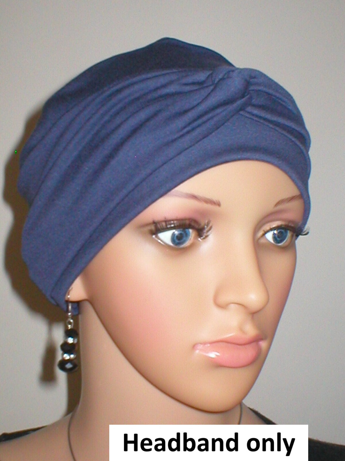 Soft jersey twist chemo headband - Emma steel