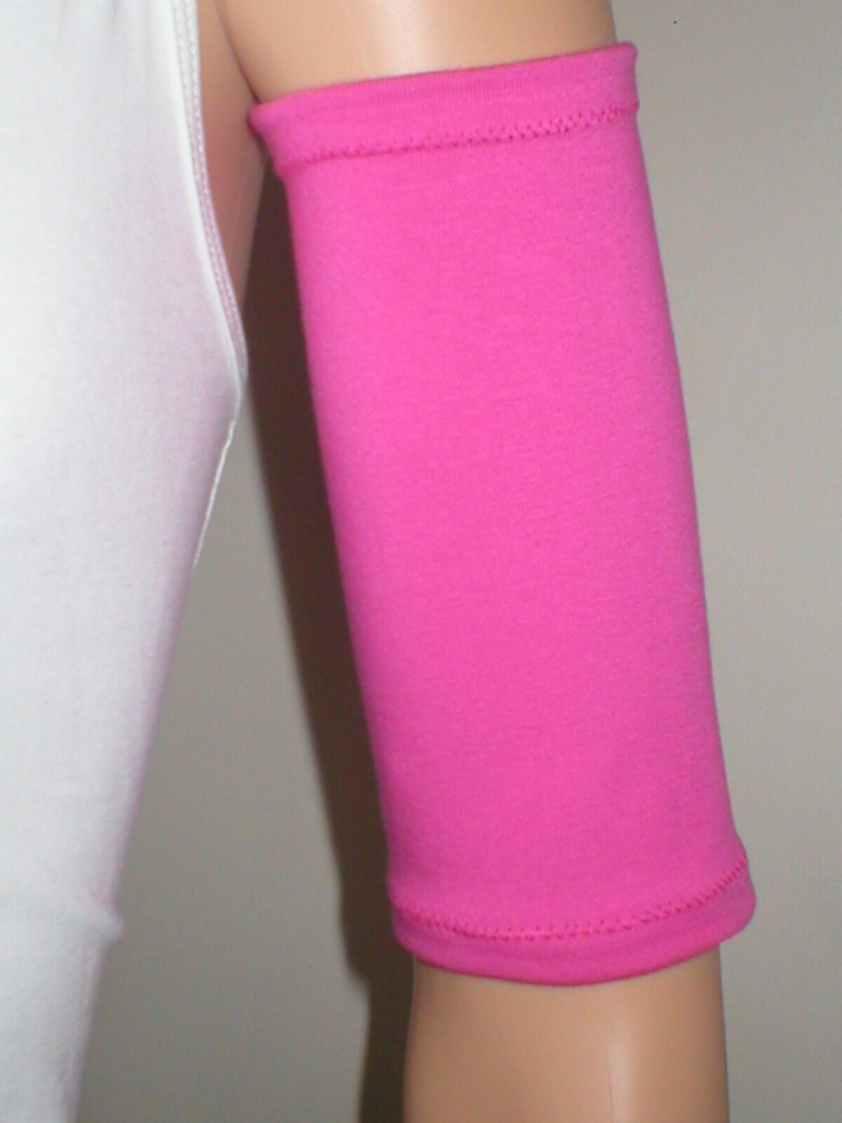 Extra small picc line sleeves for chemo ports /diabetes monitors etc - Hot pink