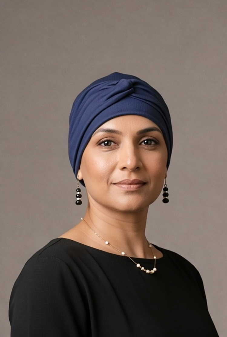 Plain chemo headwear sets