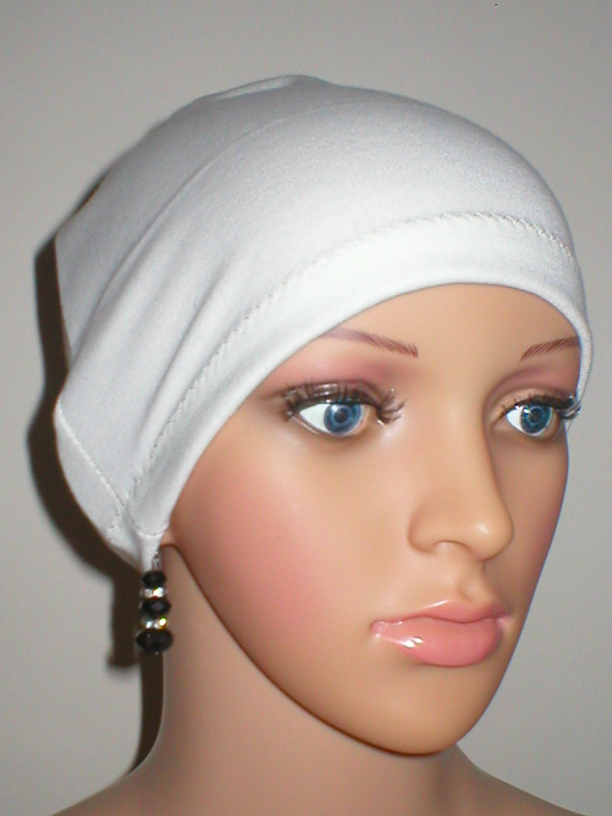 Soft cotton chemo sleep cap Gemma cream