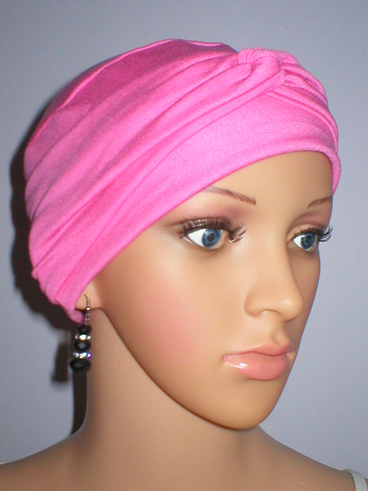 Soft jersey chemo hat and twist headband - Suzie candy