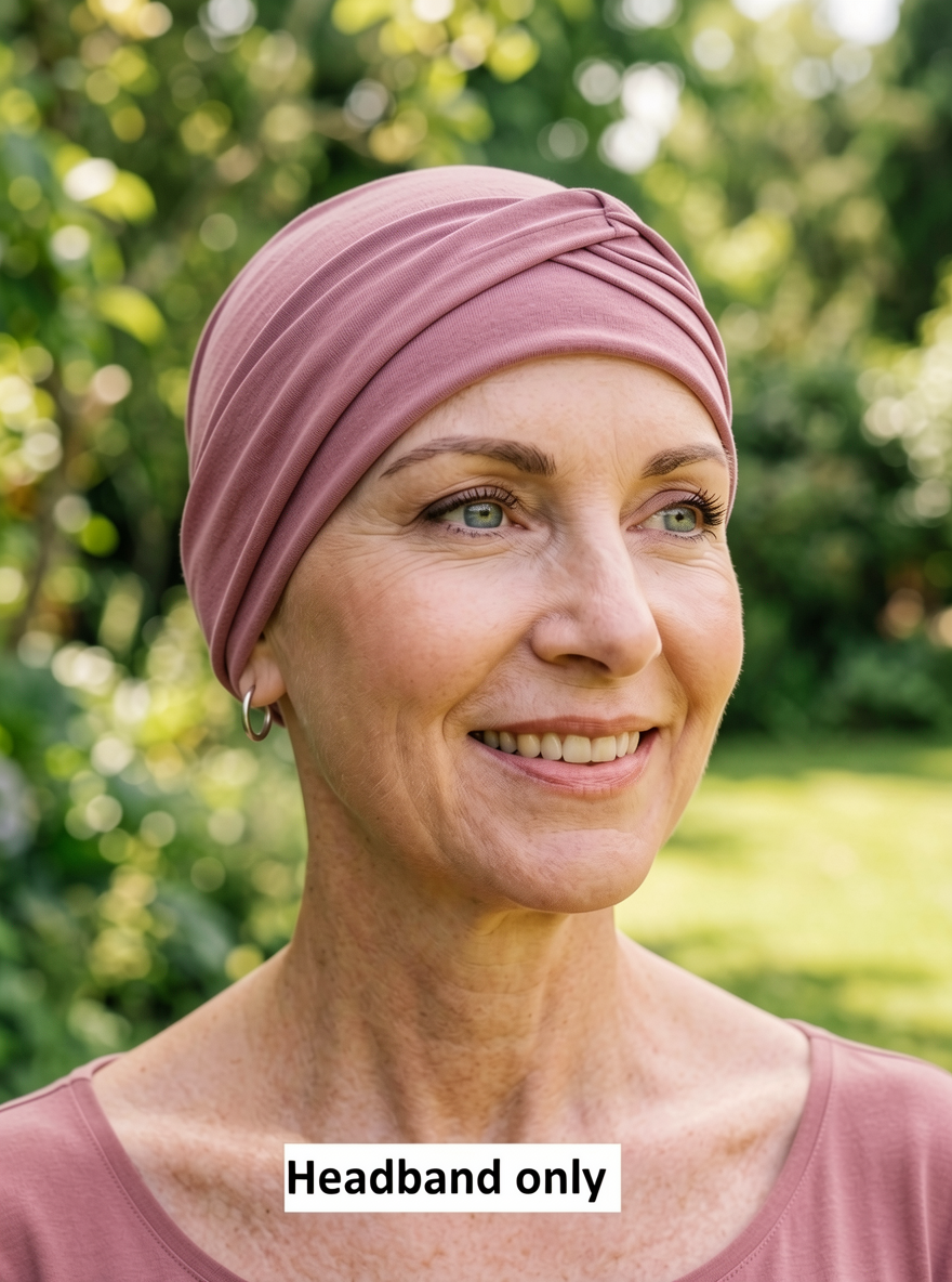Soft jersey twist chemo headband - Emma rose
