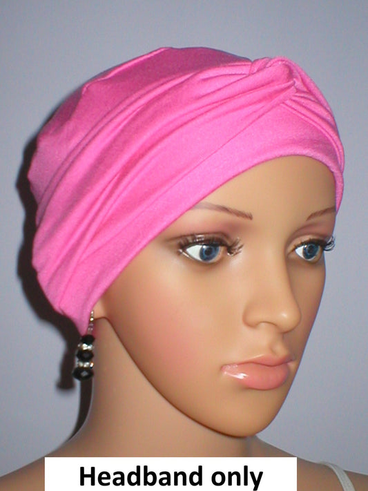 Soft twist jersey headband - chemo hat accessory - Emma candy