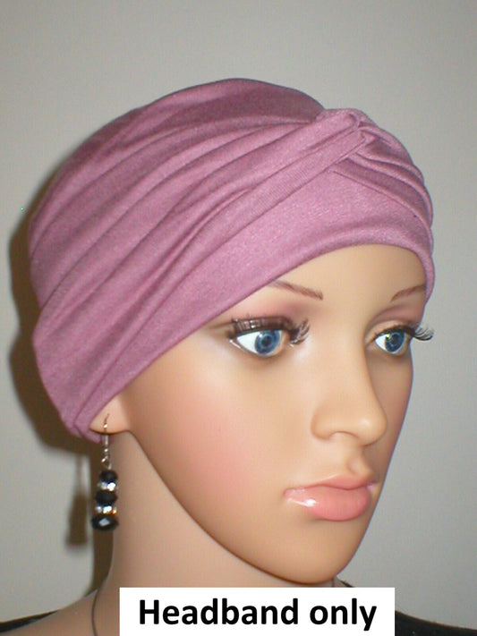 Soft jersey twist chemo headband - Emma rose