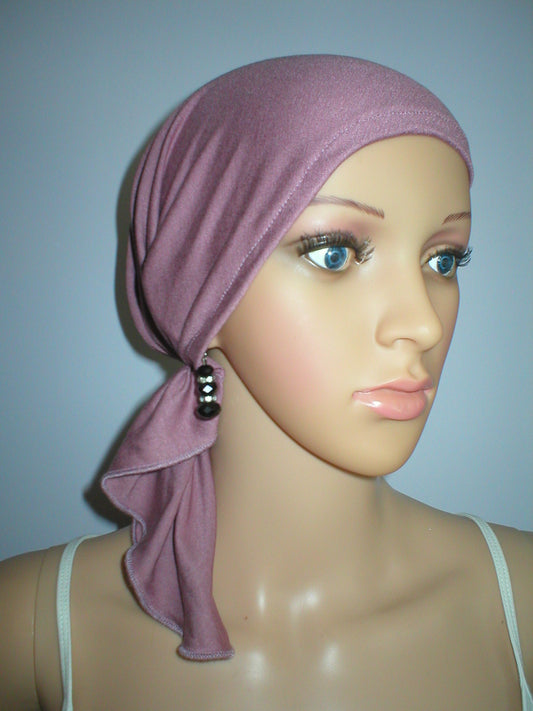 Soft lightweight jersey chemo bandana - pre tied chemo scarf - Kiki rose