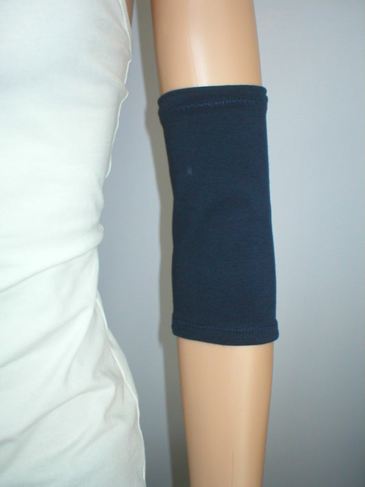 Large cotton picc line sleeves - picc line covers - Navy