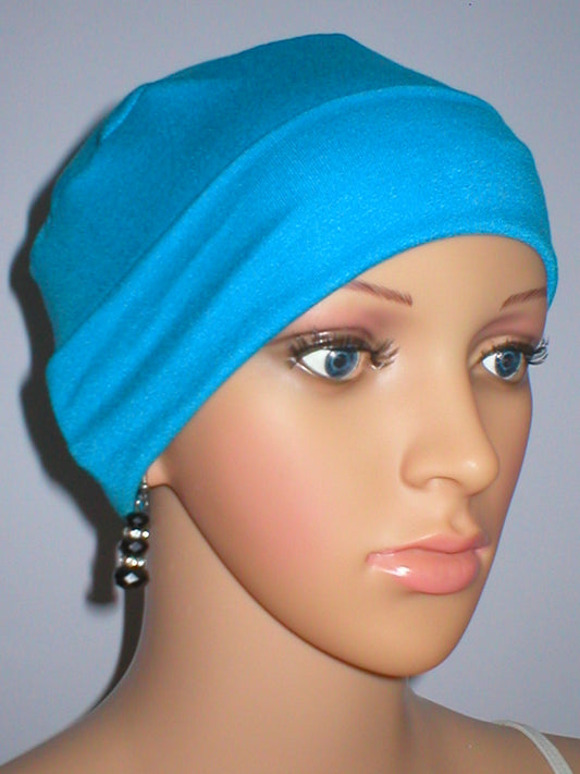 Soft comfortable base chemo hats for hair loss - Olivia kingfisher