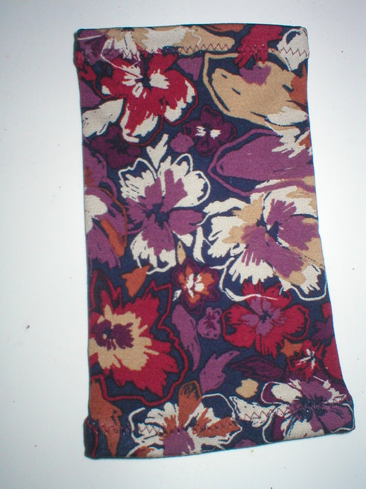 Premium patterned small picc covers for chemo/diabetes etc - Navy pansy