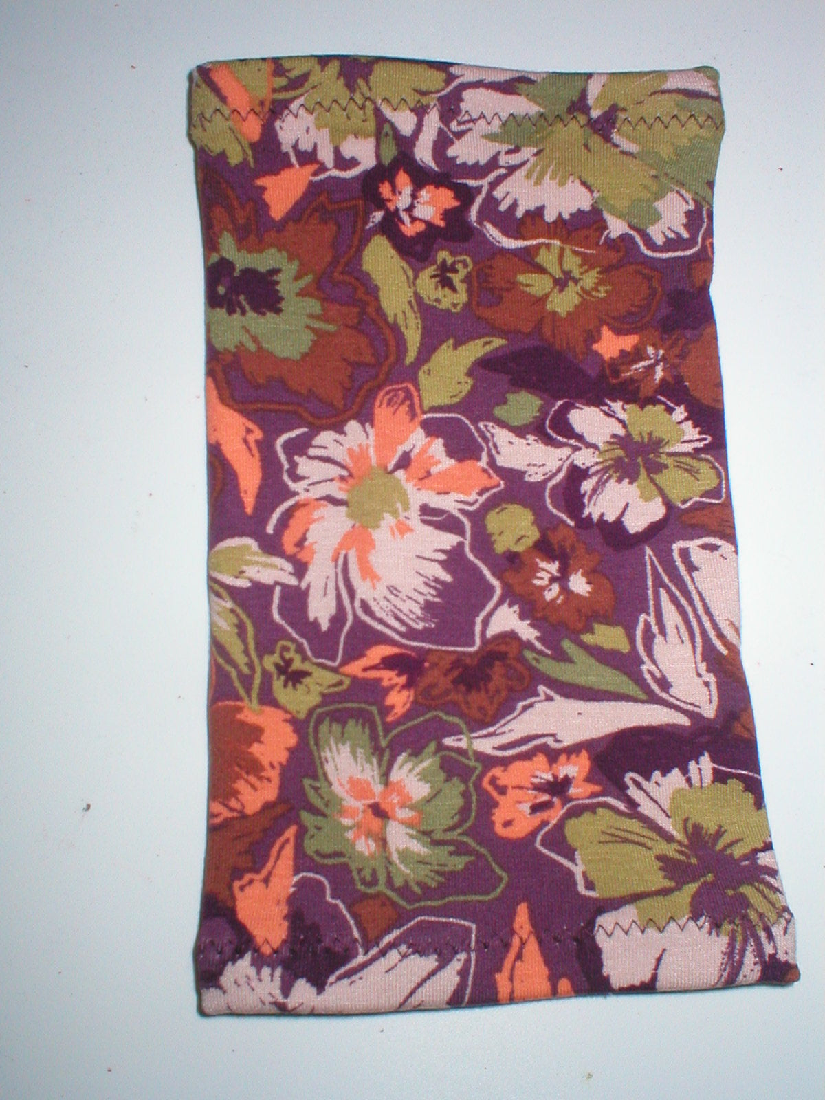 Premium patterned small picc covers for chemo/diabetes etc - Plum peach pansy