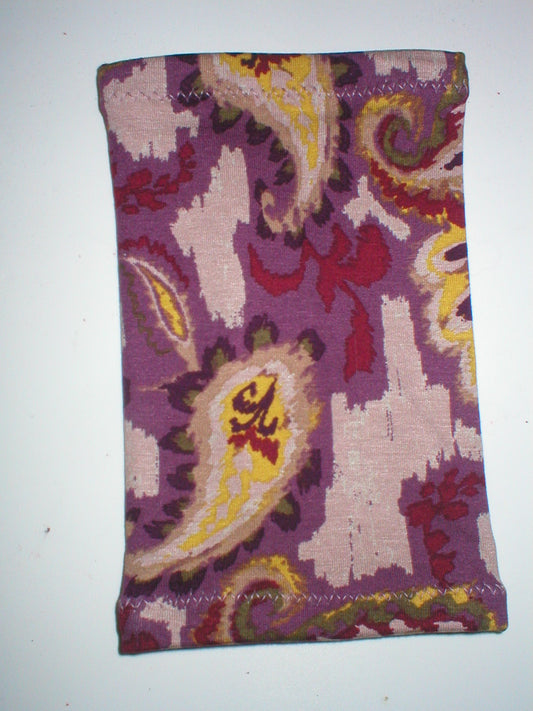 Premium patterned large picc line sleeves for chemo/diabetes etc - pink plum paisley