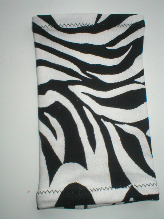 Premium patterned large picc line sleeves for chemo/diabetes etc - black white zebra