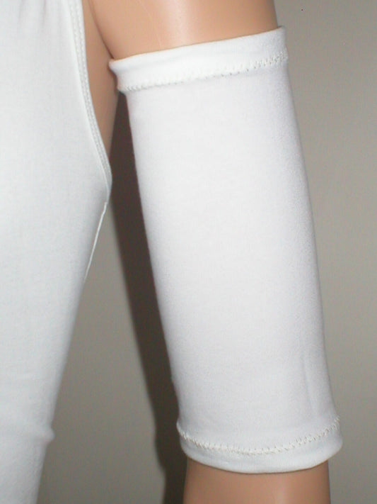 Medium picc line covers for chemo ports/diabetes monitors etc - White