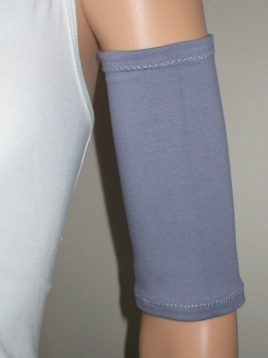 Extra small picc line sleeves for chemo ports /diabetes monitors etc - Mid grey