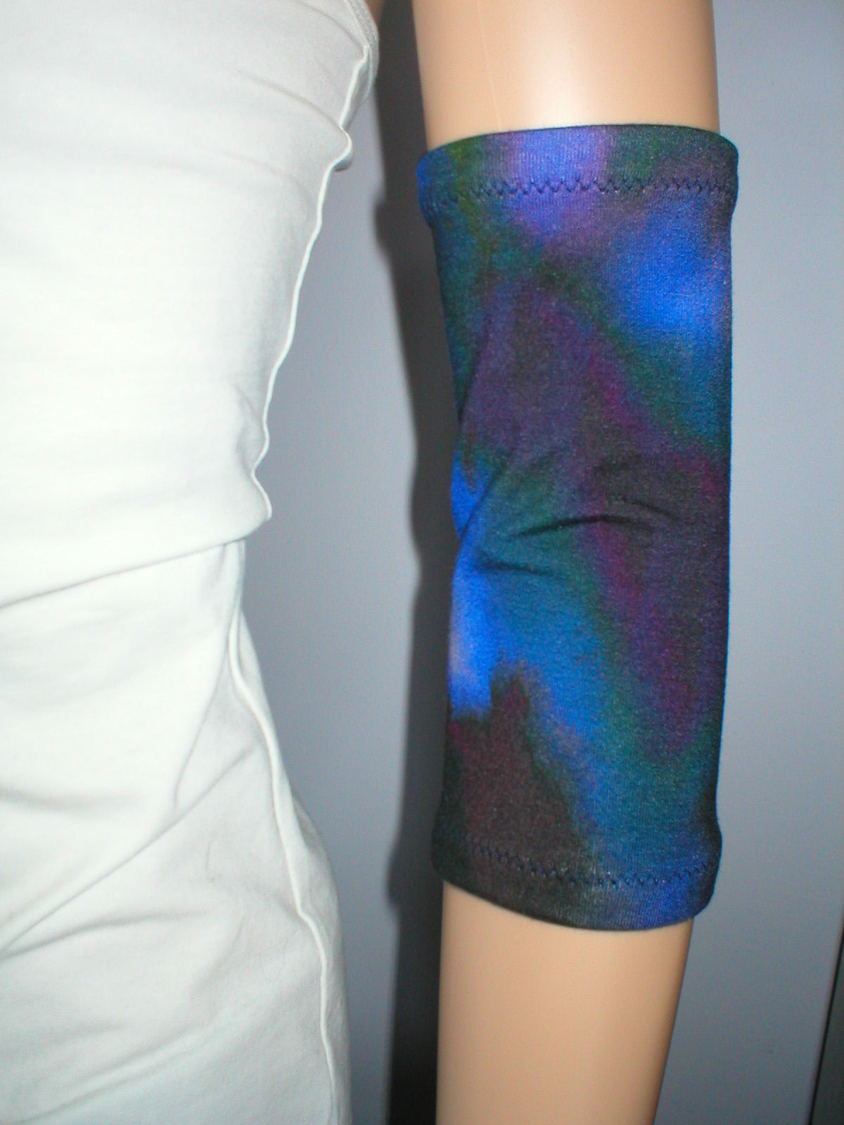 Extra small premium patterned picc line covers - picc line sleeves - Blue haze