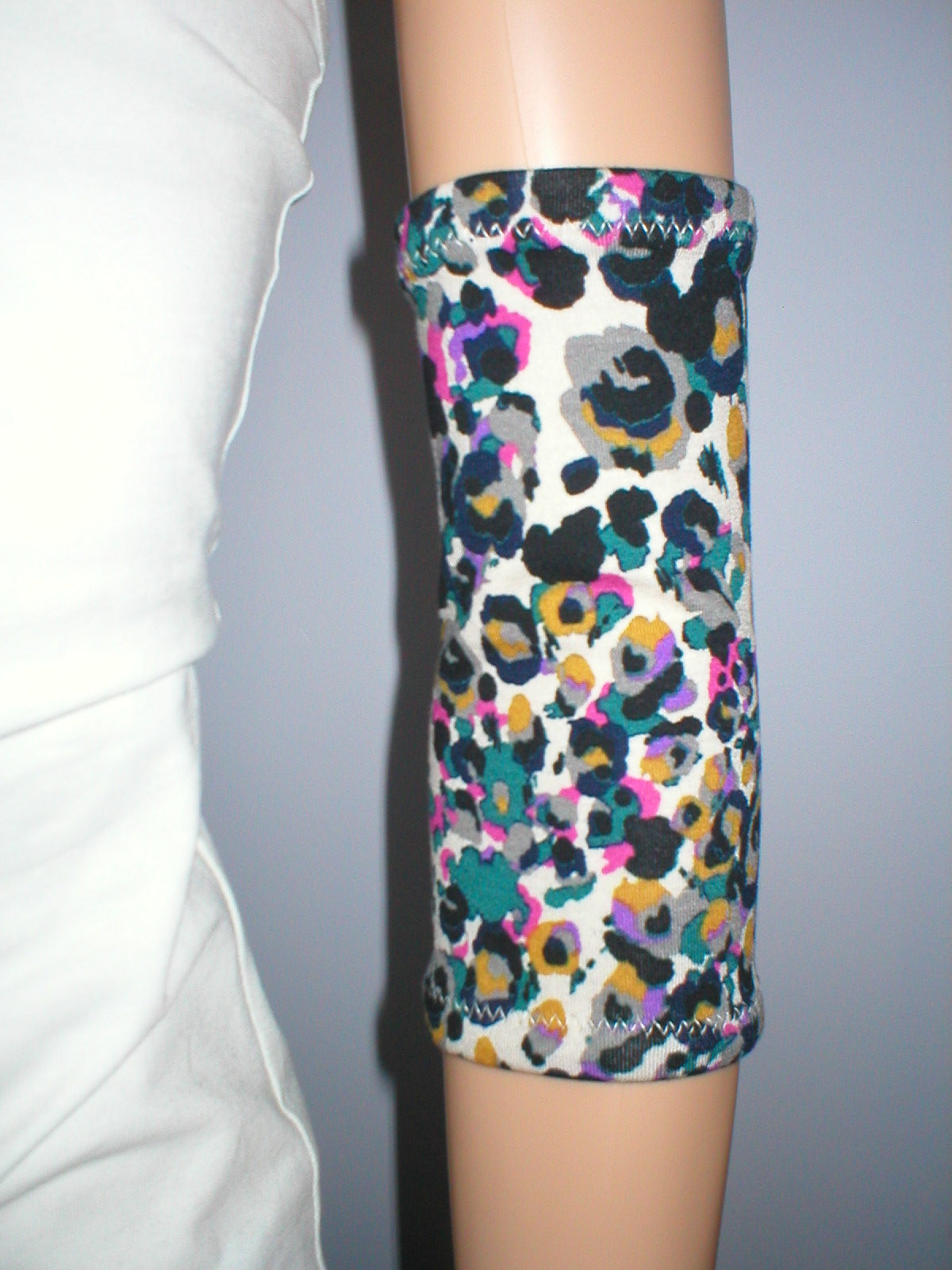 Extra small premium patterned picc line covers - picc line sleeves - Bright animal