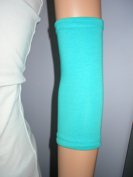 Medium picc line covers for chemo ports/diabetes monitors etc - cyan