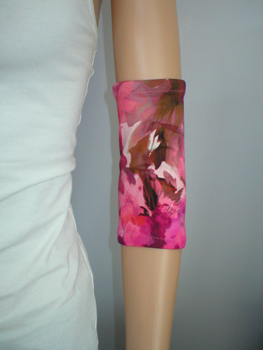 Extra small premium patterned picc line covers - picc line sleeves - Pink pastel