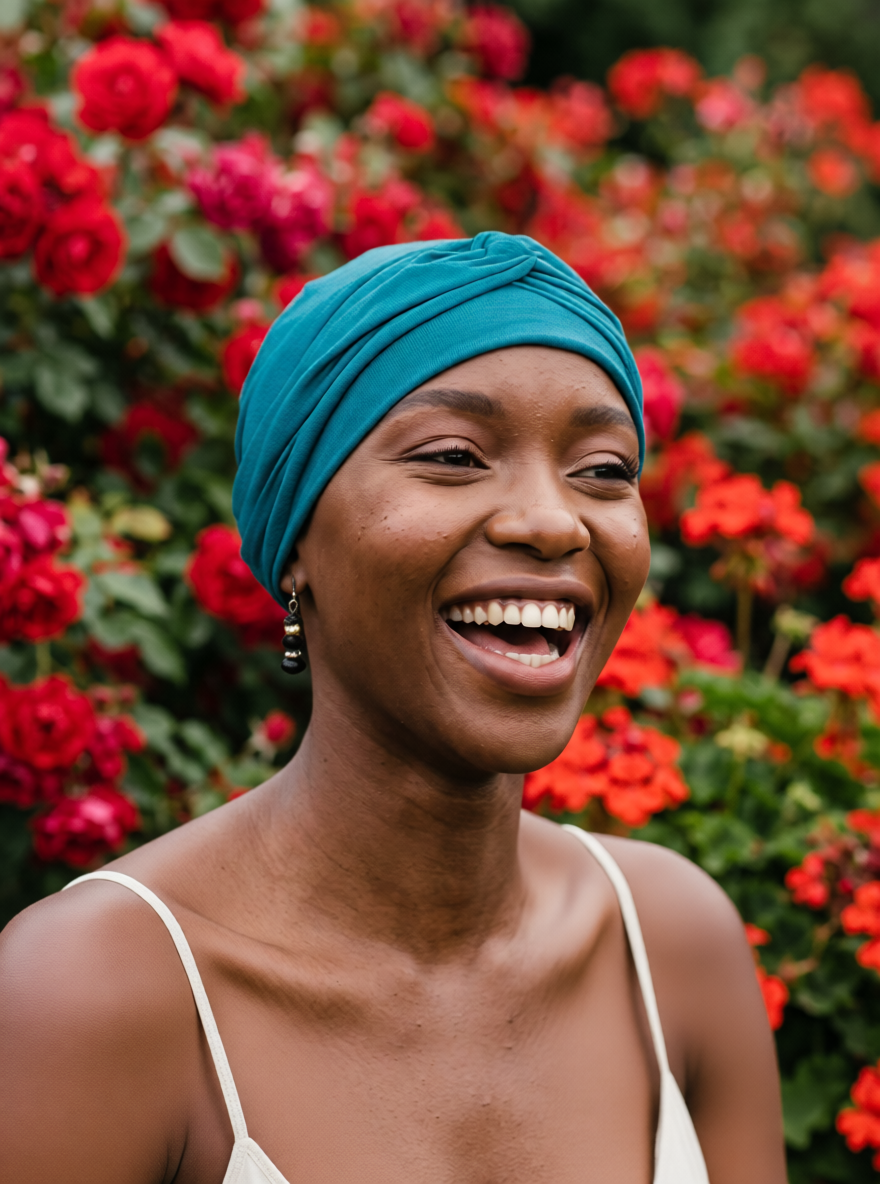 Soft jersey chemo hats for hair loss with removable twist headband - Suzie teal